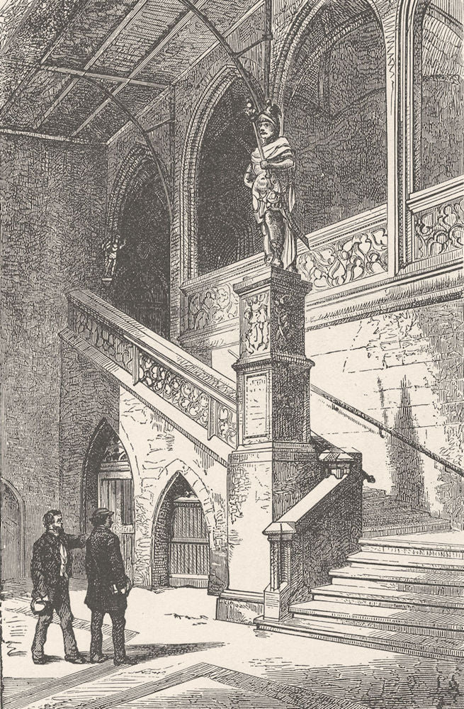 SWITZERLAND. Statue of Munatius Plancus 1903 old antique vintage print picture